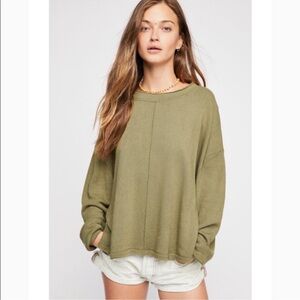 Free People Be Good Terry Pullover